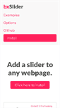 Mobile Screenshot of bxslider.com